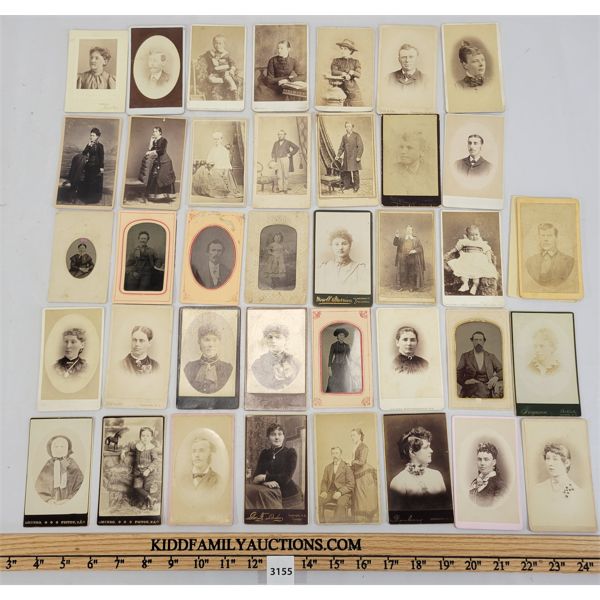 LOT OF 38 - CDV CARDS