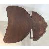 Image 3 : LOT OF 2 - DEMI-LUNE WALNUT TABLE & ART NOUVEAU TABLE