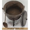 Image 2 : CAST IRON FINDLAY POT W/ LADLE & STAND