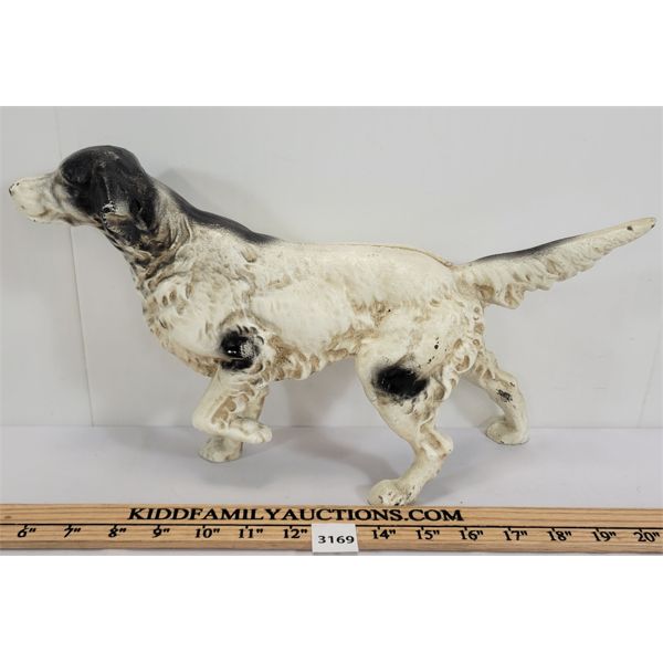 CAST IRON DOG DOOR STOP