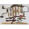 Image 2 : JOB LOT - MISC VINTAGE TOOLS - INCL HAMMERS, HAND DRILLS ETC.