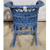 Image 7 : LOT OF 3 - CHILDS DESK, FOLDING CHAIR AND PAINTED WICKER ROCKER