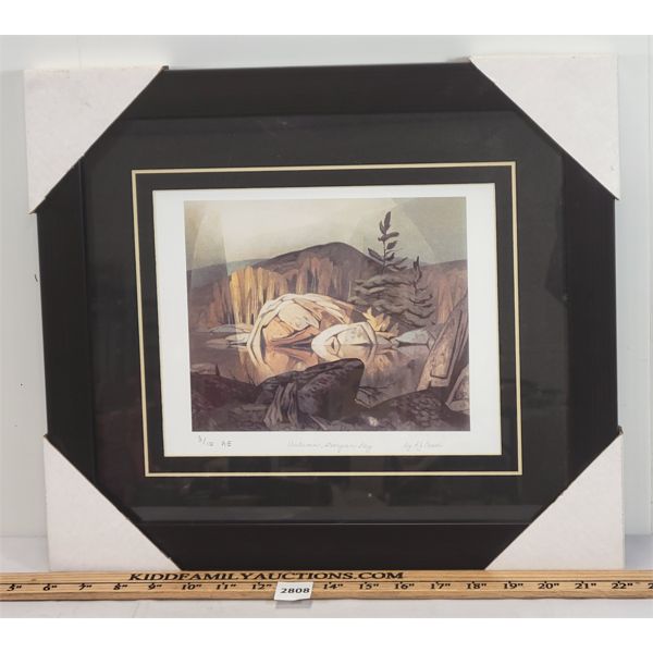 FRAMED PRINT - "AUTUMN, GEORGIAN BAY" BY A.J. CASSON