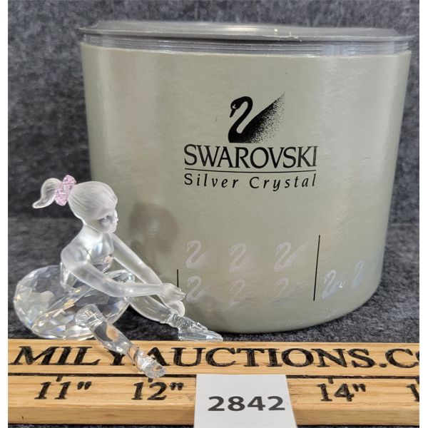 SWAROVSKI SILVER CRYSTAL BALLERINA