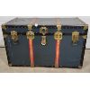 Image 1 : CHRISTIE BAGGAGE STEAMER TRUNK W/ BRASS HARDWARE