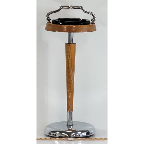 LOT OF 3 - FLOOR STAND ASHTRAY & BRITISH CIGARETTE CASES - SEE ALL PICS