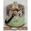 Image 2 : HAND PAINTED SAMURAI CHINA COVERED BISCUIT JAR 