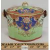 Image 3 : HAND PAINTED SAMURAI CHINA COVERED BISCUIT JAR 