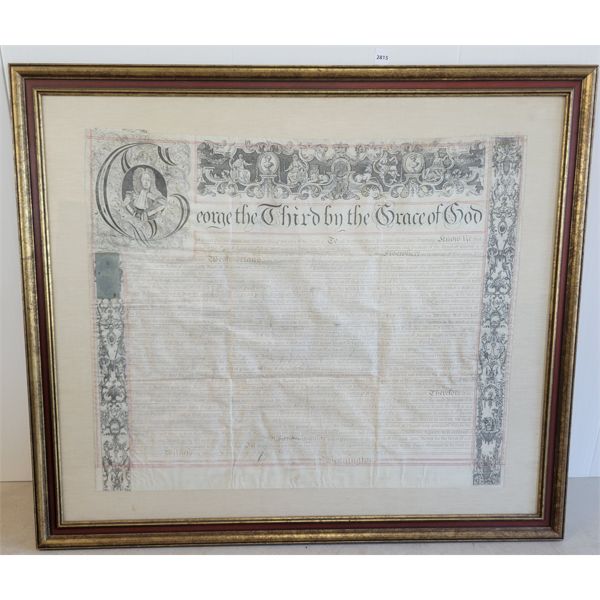 1778 KING GEORGE THE THIRD DECLARATION