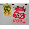 Image 1 : LOT OF 20 - SALE BANNERS - GRAND SLAM OF SAVINGS AND RED TAG SPECIALS