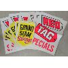 Image 2 : LOT OF 20 - SALE BANNERS - GRAND SLAM OF SAVINGS AND RED TAG SPECIALS