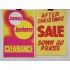 Image 1 : LOT OF 22 - SALE BANNERS - AFTER CHRISTMAS SALE AND JANUARY JAMBOREE