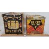 Image 1 : LOT OF 2 - ELKES BISCUITS TIN BOX & CHRISTIES BISCUITS BOX 