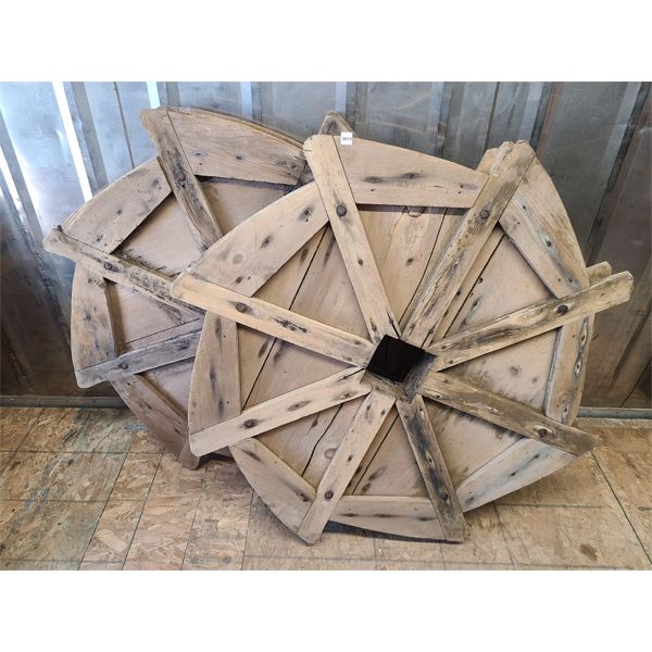 PAIR OF WATER WHEELS