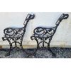 Image 1 : PAIR OF CAST BENCH ENDS