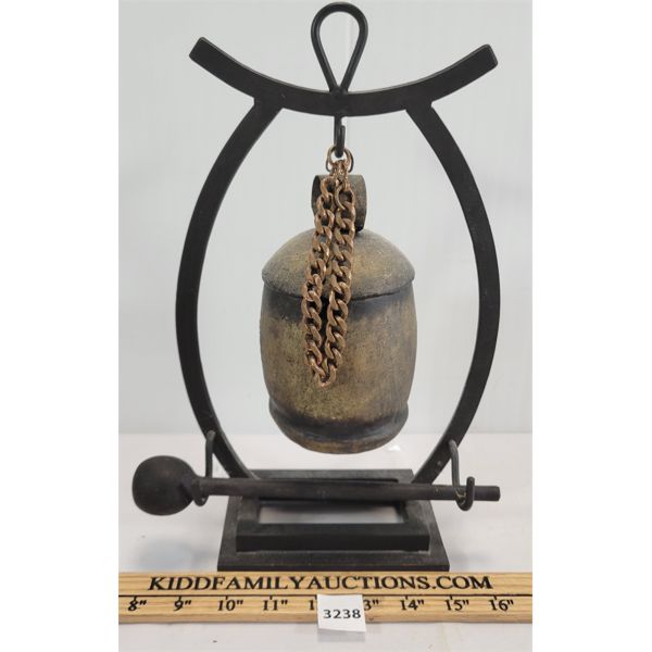 ASIAN STYLE BRASS TEMPLE BELL GONG Kidd Family Auctions