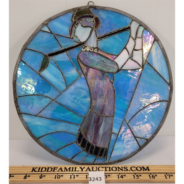GOLF MOTIF STAINED GLASS 