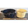 Image 1 : LOT OF 2 - ENAMEL POTS