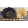 Image 2 : LOT OF 2 - ENAMEL POTS