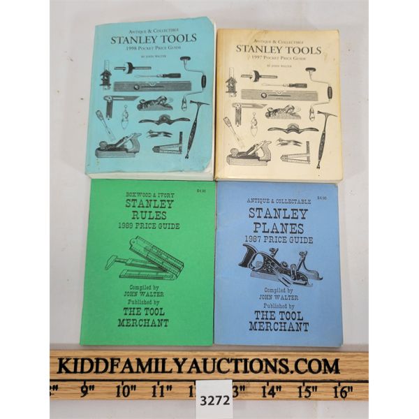 LOT OF 4 - STANLEY TOOLS POCKET PRICE GUIDES