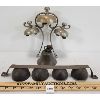 Image 1 : LOT OF 3 - SLEIGH BELLS AND BRASS BELL