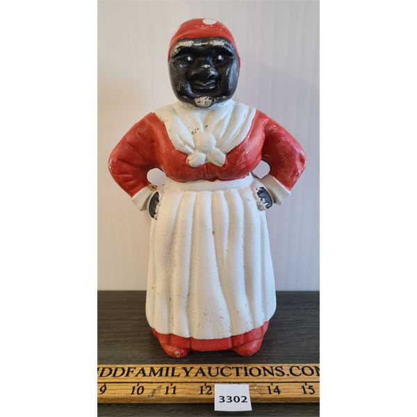 CAST AUNT JEMIMA COIN BANK