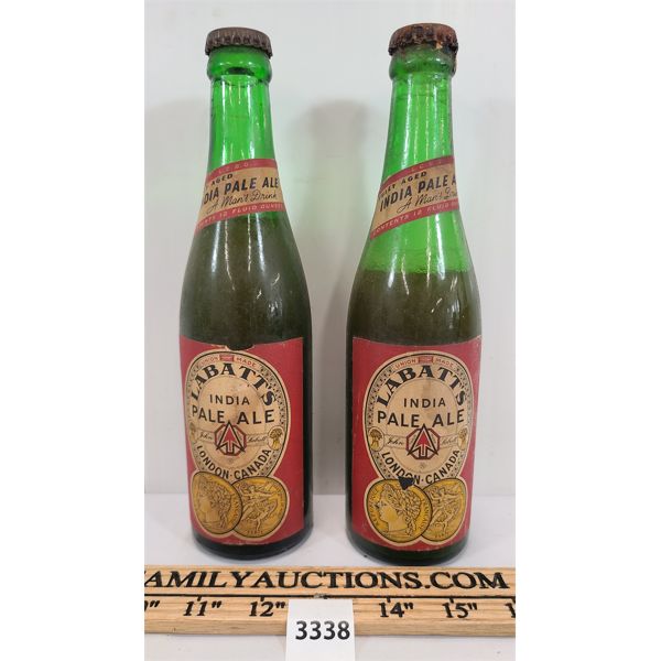 LOT OF 2 - LABATT'S INDIA PALE ALE - LONDON, CANADA