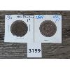 Image 1 : LOT OF 2 - 1861 & 1864 NEW BRUNSWICK 1 CENTS