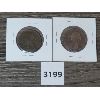 Image 2 : LOT OF 2 - 1861 & 1864 NEW BRUNSWICK 1 CENTS