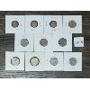 Image 2 : LOT OF 11 - CDN 5 CENT PCS - 1914-1935