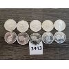 Image 2 : LOT OF 10 - 1867-1967 CDN 25 CENT PCS