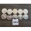 Image 2 : LOT OF 10 - 1867-1967 CDN 25 CENT PCS