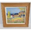 Image 1 : FRAMED OIL ON CANVAS - "SMALL FARM" - F. DEZIEL (1914-1992)