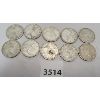 Image 1 : LOT OF 10 - SILVER CDN 25 CENT PCS - PRE 1967
