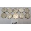 Image 2 : LOT OF 10 - SILVER CDN 25 CENT PCS - PRE 1967