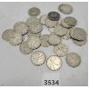 Image 1 : LOT OF 30 - CDN SILVER 25 CENT PCS - PRE 1967