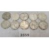 Image 1 : LOT OF 10 - CDN SILVER 25 CENT PCS - PRE 1967