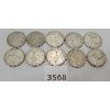 Image 1 : LOT OF 10 - CDN SILVER 25 CENT PCS - PRE 1967