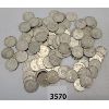 Image 1 : LOT OF 100 - CDN SILVER 10 CENT PCS - PRE 1967