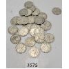 Image 1 : LOT OF 33 - CDN SILVER 25 CENT PCS - PRE 1967