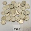 Image 1 : LOT OF 50 - CDN SILVER 10 CENT PCS - PRE 1967