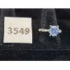 Image 1 : 3.00CT BLUE MOISSANITE WOMENS DINNER RING - SZ 8 