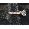 Image 2 : 3.00CT BLUE MOISSANITE WOMENS DINNER RING - SZ 8 
