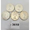Image 2 : LOT OF 5 - CDN 50 CENT PCS - PRE 1967