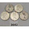 Image 2 : LOT OF 5 - CDN 50 CENT PCS - PRE 1967