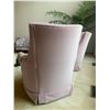 Image 4 : FDY Furniture - Pair of Mauve Velour Upholstered Swivel Chairs