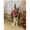 Image 2 : Dried Floral Arrangement & Wall Decor, Decorative Angel, Silk Flowers in Pot & Cute Overall Planter 