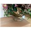 Image 4 : Pine-cone Arrangement in Basket, Silk Floral Arrangement in Ceramic Grape Bowl, Pink, Green & Gold S