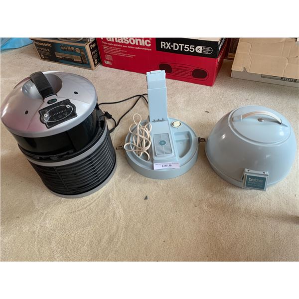 Filter Queen Air Purifier model Am4000, Vintage Brother Profile 3500 Hair Dryer