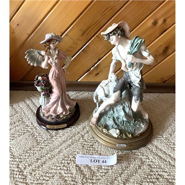 Adeline Collection Lady statue, Sheep Herder signed statue